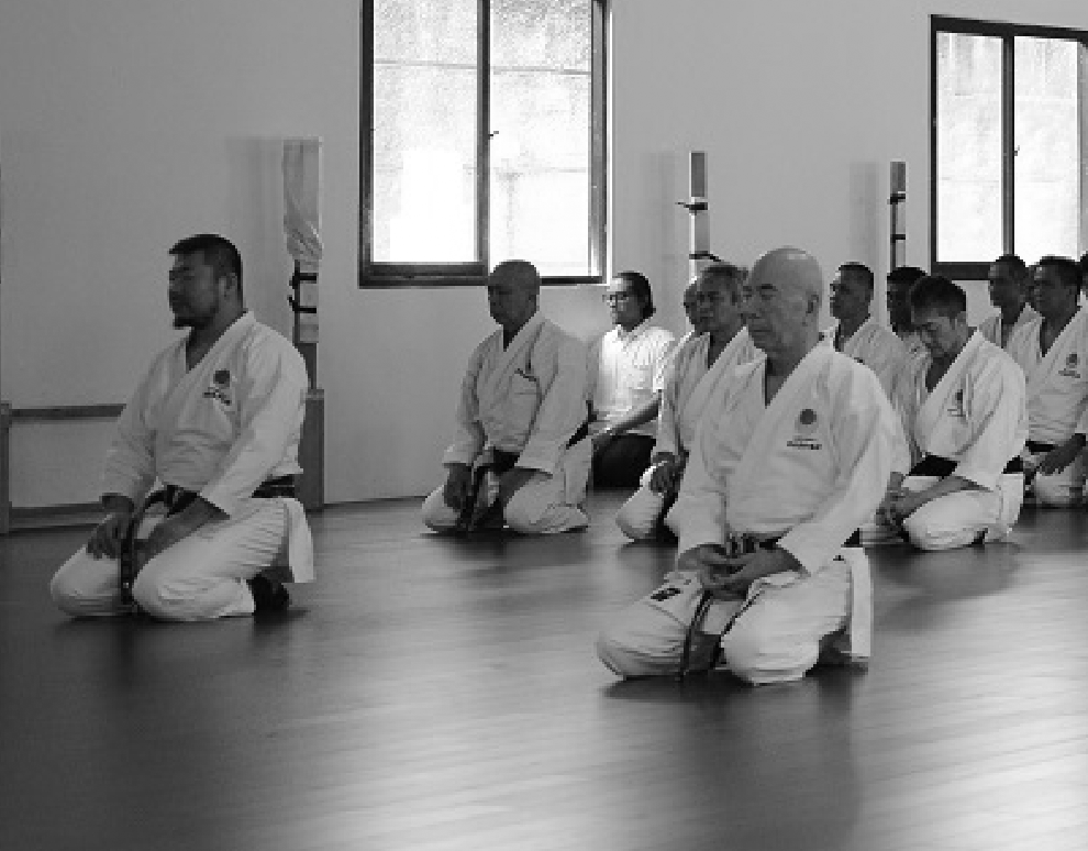 JKA Indonesia karateka in seiza